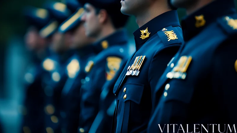 Ceremonial uniforms lined with quiet medals and resolve.