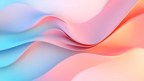Pastel fluid waveforms with soft gradient transitions.