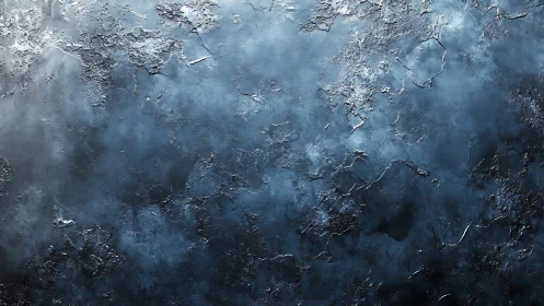 Oxidized metallic surface renders cold atmospheric patina