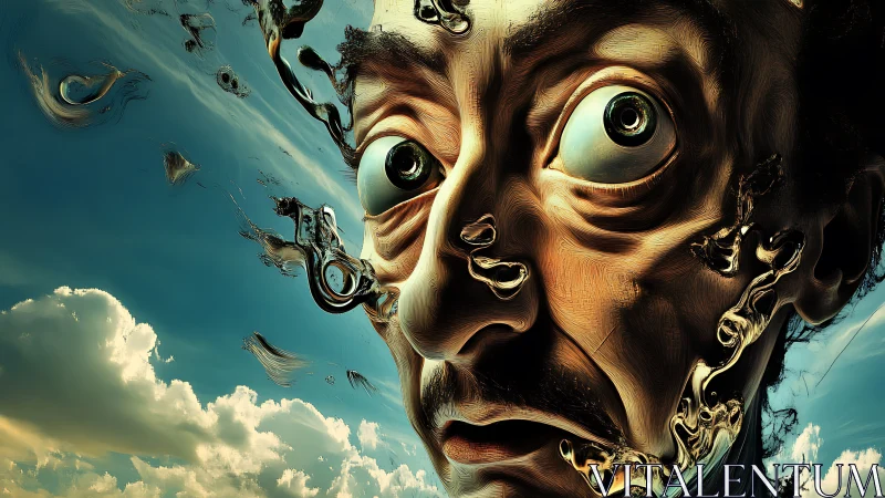 Melting Daydream Portrait Under A Wild Open Sky.