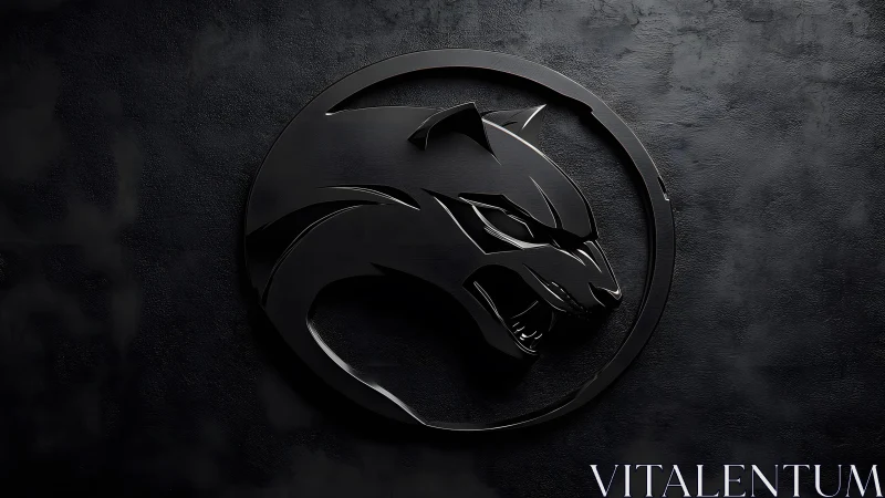 Fierce black panther head logo in modern 3D metallic style. Fierce black panther head logo in modern 3D metallic style.