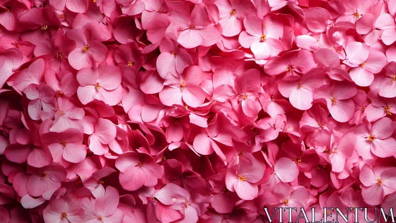 Thousand Pink Petals Dancing in Layered Botanical Abundance
