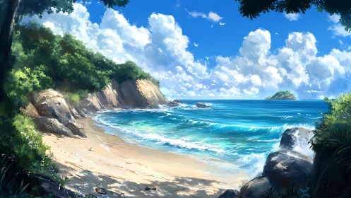 Coastal Paradise: Secluded Beach Cove.