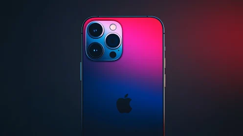Premium iPhone Pro Max Gradient Showcase Product Photography.