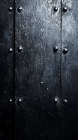 Riveted midnight metal hums softly with industrial secrets