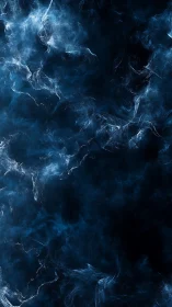 Digital nebula field with luminous blue vapor structures.