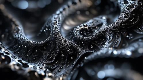 Liquid lace of light and shadow in shimmering motion.