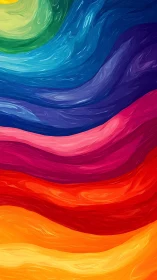 Chromatic fluid dynamics in layered spectral wavefields.