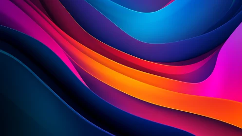 Layered multicolor abstract curves with gradient lighting.