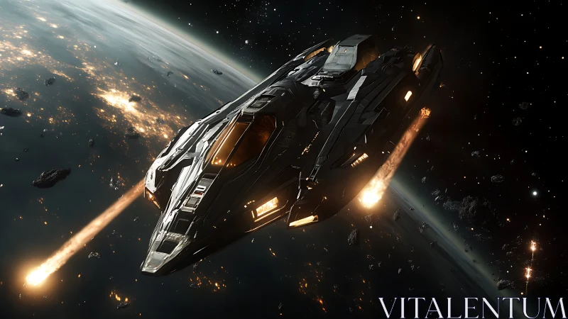 Space vessel maneuvers near illuminated planetary orbit