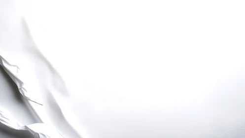 White fabric folds create soft minimal abstract landscape.