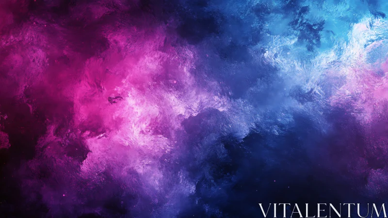 Bicolor abstract nebula texture with pink and blue gradients.