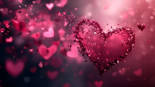 Shimmering Heart Dissolving Into Love.