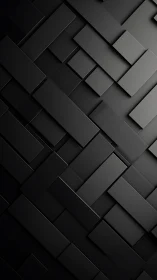 Layered black rectangular panels forming abstract grid.