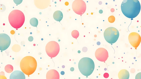 Whimsical Dance of Floating Orbs in Pastel Dreams.