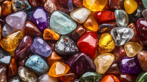 Gemstone chorus gleams in a tightly packed river of color
