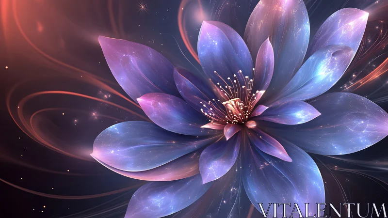 Spectral nebula blossom rendered as luminous vector bloom.