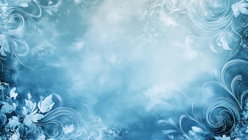 Glacial Flourish: Where Winter Dreams Meet Crystalline Reverie.