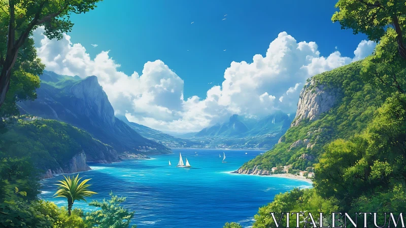 Fjord Paradise: Where Mountains Cradle Cerulean Waters.