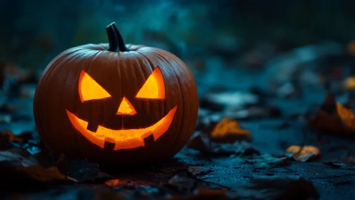 Jack o’lantern grins like stolen fire on a rainy sidewalk