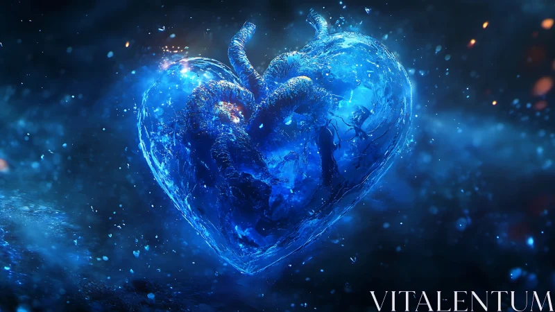 Glowing Heart of Pure Light and Wonder