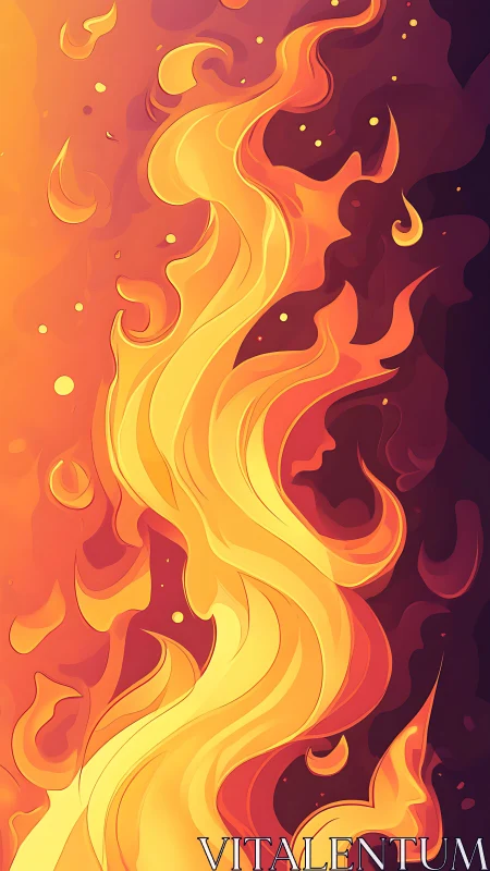 Flowing Flame Abstraction in Warm Gradient
