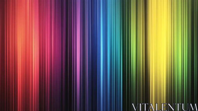 Glowstruck rainbow lines drifting through soft darkness.