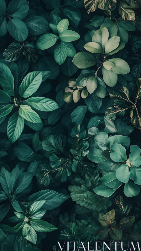 Lush green leaves create a calm, welcoming forest embrace