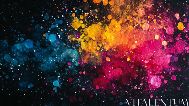 Cosmic color clouds explode across a star-speckled void.