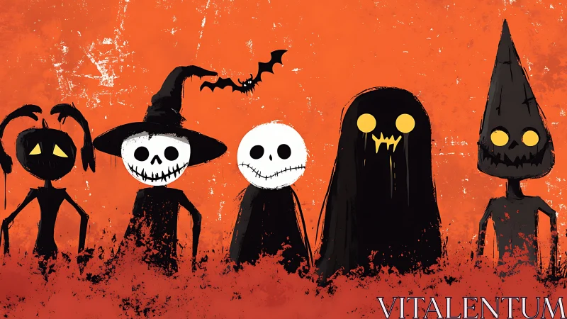 Grinning skeletons lead eerie Halloween monster lineup