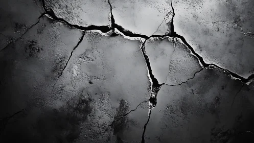 Quiet drama in cracked concrete and shifting shadows.