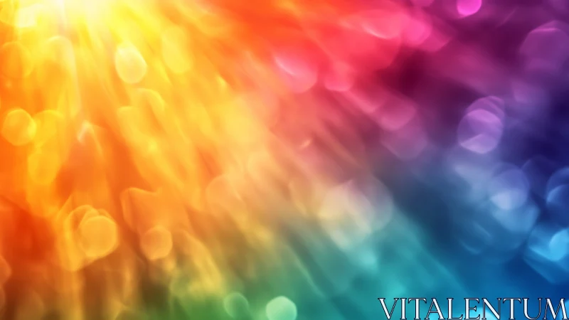 Chromatic bokeh spectrum renders fluid prismatic light field