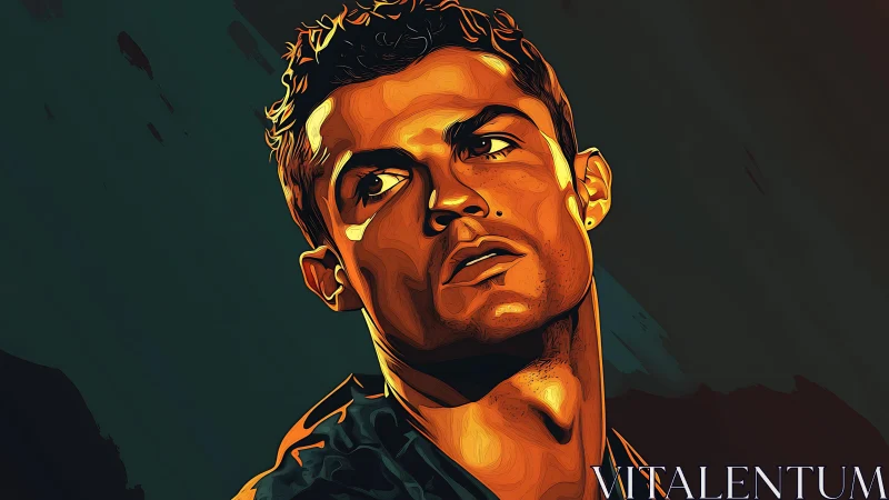 Burnished portrait tilts toward shadows and electric light