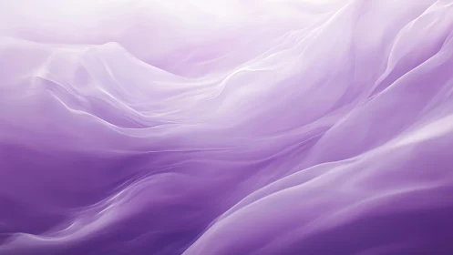 Soft Lilac Abstract Waves Digital Art with Dreamy Flow.