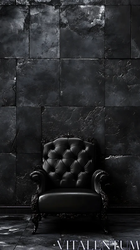 Midnight throne against storm kissed marble wall.