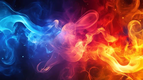 Dynamic Fluid Luminescence Transiting from Cool to Warm Spectrum