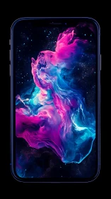 Nebula Cascade: Cosmic Ink Dances Through Digital Void.