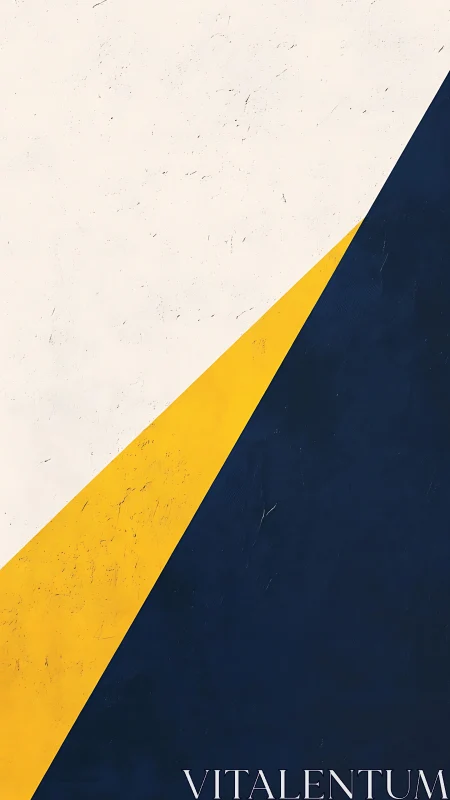 Bold diagonal color blocks create a bright modern balance