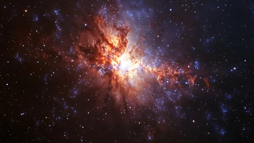 Star nursery erupts like cosmic fireworks across deep space