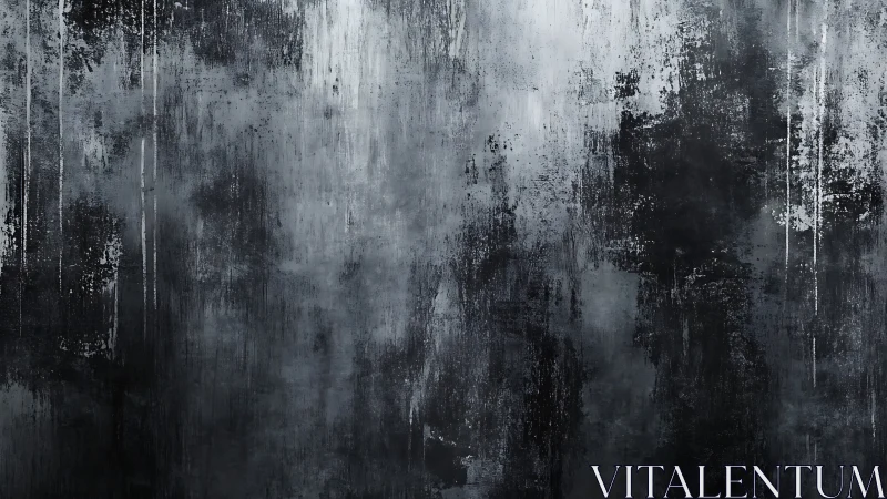 Monochrome industrial wall texture with vertical paint drips