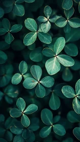 Gentle green clover leaves offering a quiet moment of calm.