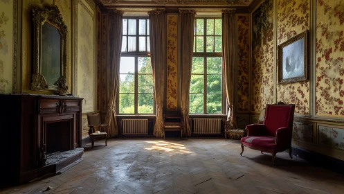 Sunlit vintage parlor welcomes quiet moments and memories