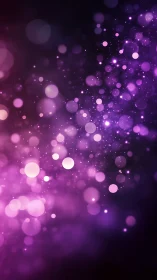 Defocused magenta bokeh particles form radial depth gradient field