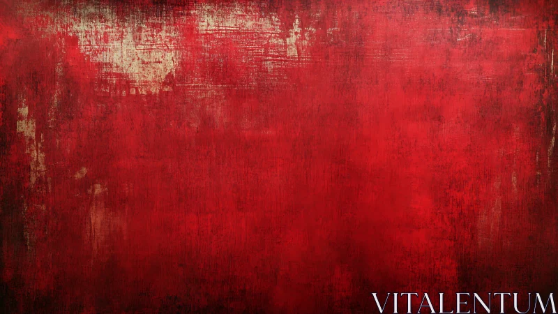 Textured red abstract background reveals distressed surface