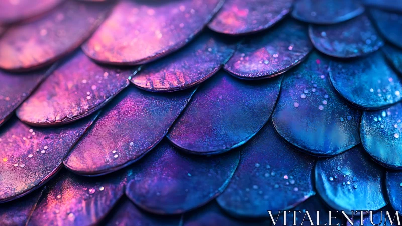 Iridescent macro scales rendered with high-gloss specular lighting