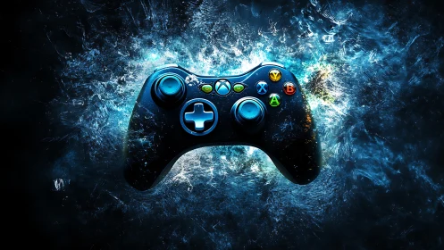 Gaming Controller Against Digital Ice Explosion