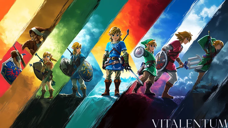 Heroic legends in color: one brave soul, many journeys.