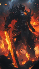 Embers crown the abyssal knight as molten steel awakens