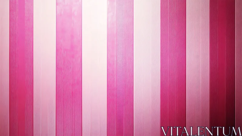 Vertical pink tonal stripes create rhythmic chromatic structure