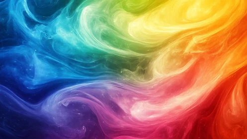 Multi-spectrum nebular waves flow in luminous digital abstraction